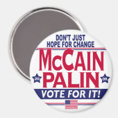 Aimant McCain Palin 2008 (Recto/Verso)
