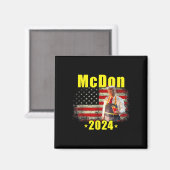 Aimant Mcdon 2024 Funny Donald Trump French Fry Cooking F (Recto/Verso)