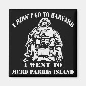 Aimant MCRD Parris Island #USAPatriotGraphics © (Devant)
