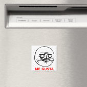 Aimant Me Gusta Face avec texte (In Situ (Lave-vaisselle))
