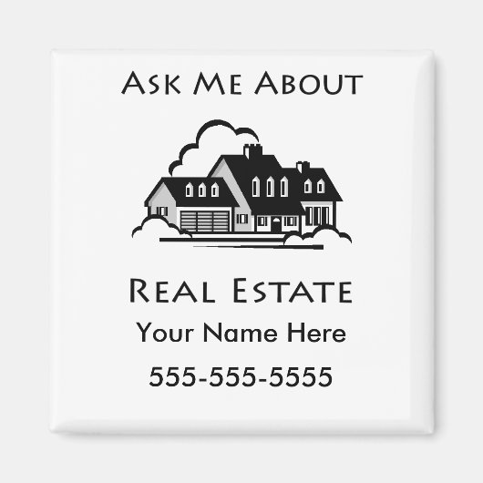Aimant Me questionner sur l'immobilier (Devant)