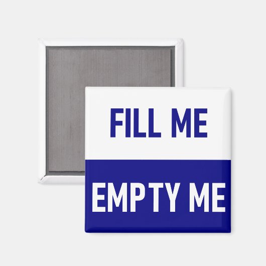 Aimant Me remplir Vide me lave-vaisselle (Recto/Verso)