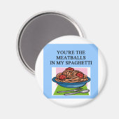 Aimant MEATBALLS et amateurs de spahgetti (Recto/Verso)