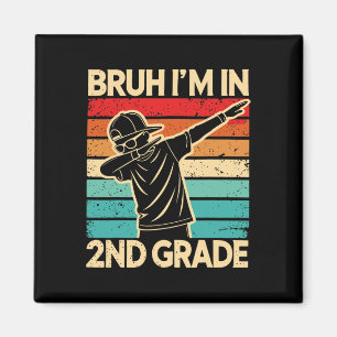 Aimant Mec je suis en 2e année Rentree scolaire Eleve 2e