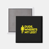 Aimant Mec où est My Leg Amputee Handenes (Recto/Verso)
