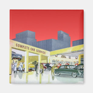 Aimant Mécanique Automatique vintage Service de Garage