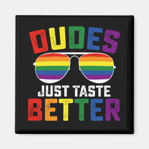 Aimant Mecs Ont Juste Meilleur Goût Drôle Gay Fierté LGBT