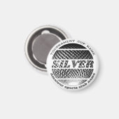 Aimant Médaille d'argent, 2ème gagnant (Recto/Verso)
