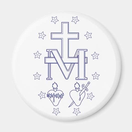 Aimant Médaille de Notre-Dame des Grâces (Devant)