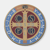 Aimant Médaille de saint Benoît (Devant)