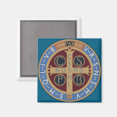 Aimant Médaille de saint Benoît (Recto/Verso)