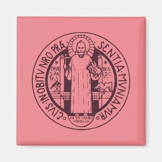 Aimant Médaille de Saint Benoît (Devant)