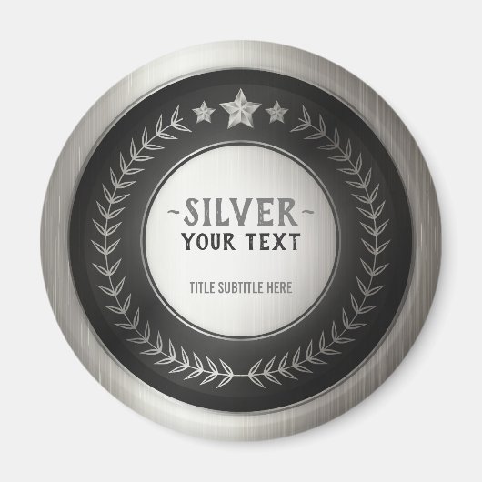 Aimant MÉDAILLE DIY IMPRESSION PERSONNALISÉE Champion Arg (Devant)