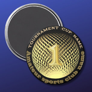 Aimant Médaille d'or, 1ère place champion Sticker