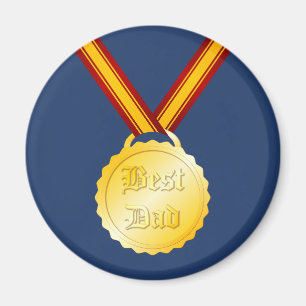 Aimant Médaille du meilleur papa Fête des pères