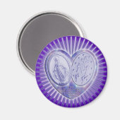 Aimant medaille miraculeuse / Wunderbare Medaille | lila (Recto/Verso)