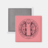 Aimant Médaille Saint Benoît (Recto/Verso)