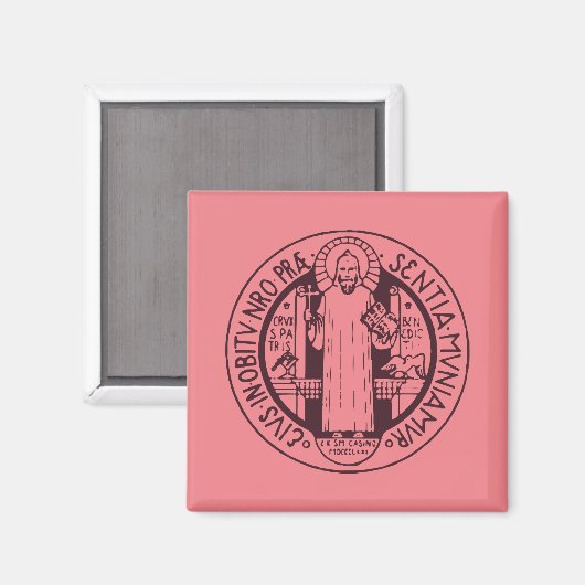 Aimant Médaille Saint Benoît (Recto/Verso)