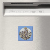 Aimant Médaillon avec saint Jean Baptiste (In Situ (Lave-vaisselle))