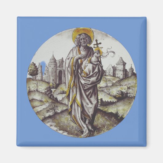 Aimant Médaillon avec saint Jean Baptiste (Devant)