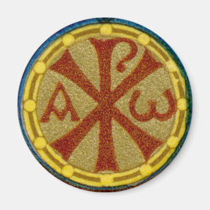 Aimant Médaillon Chi Rho / Alpha Omega de SNV 36