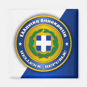 Aimant Médaillon de la république Grecque (Grèce)