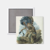 Aimant Médecin de la tribu Mandan en costume de (Recto/Verso)