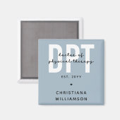 Aimant Médecin DPT personnalisé de thérapie physique (Recto/Verso)