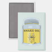 Aimant Médecine alternative à l'huile de serpent (Recto/Verso)
