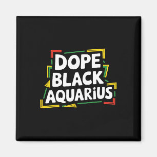 Aimant Médicament Noir Aquarius Afro Américain Zodiac Mel
