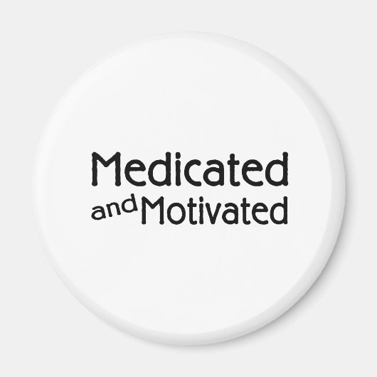 Aimant Médicaments Et Motivés (Devant)