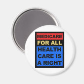 Aimant Medicare for All - La santé est un droit (Recto/Verso)