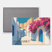 Aimant Médina de Hammamet Tunisie (Recto/Verso)