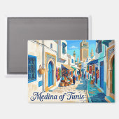 Aimant Médina de Tunis Tunisie (Recto/Verso)
