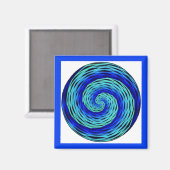 Aimant Méditation de Blue Indigo (Recto/Verso)