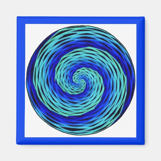 Aimant Méditation de Blue Indigo (Devant)