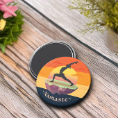 Aimant Méditation de l'instructeur de yoga Pose Sun Flyin