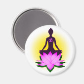 Aimant Méditation du yoga (Recto/Verso)