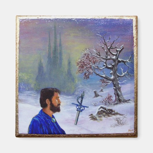 AIMANT MÉDITATION D'UN CHEVALIER (Devant)