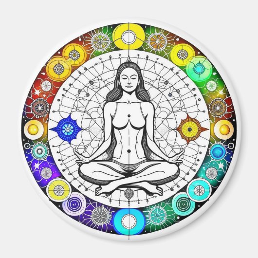 Aimant Méditation paisible et sereine (Devant)