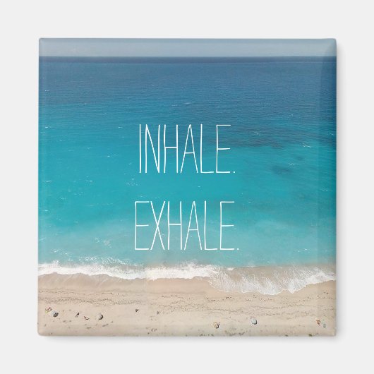 Aimant Méditation Respiration Belle Plage Printemps 2023 (Devant)