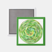 Aimant Méditation verte (Recto/Verso)