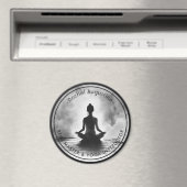 Aimant Méditation Yoga Instructeur Lotus Pose Peinture à  (In Situ (Lave-vaisselle))