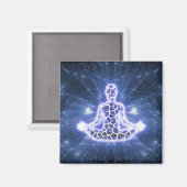 Aimant Méditation Zen Yoga Chakra Spirituel (Recto/Verso)