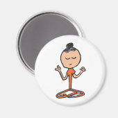 Aimant Méditer bouddhiste (Recto/Verso)