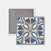 Aimant Mediterranean Ornamental Tile (Recto/Verso)