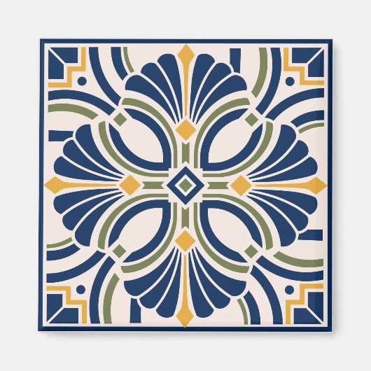Aimant Mediterranean Ornamental Tile (Devant)