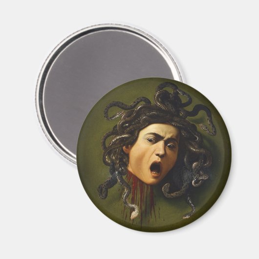 Aimant Medusa tête Caravaggio peinture art mythologie can (Recto/Verso)