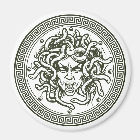 Aimant Méduse mythologie grecque Créature (Devant)