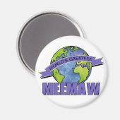 Aimant MeeMaw, la plus grande MeeMaw du monde (Recto/Verso)